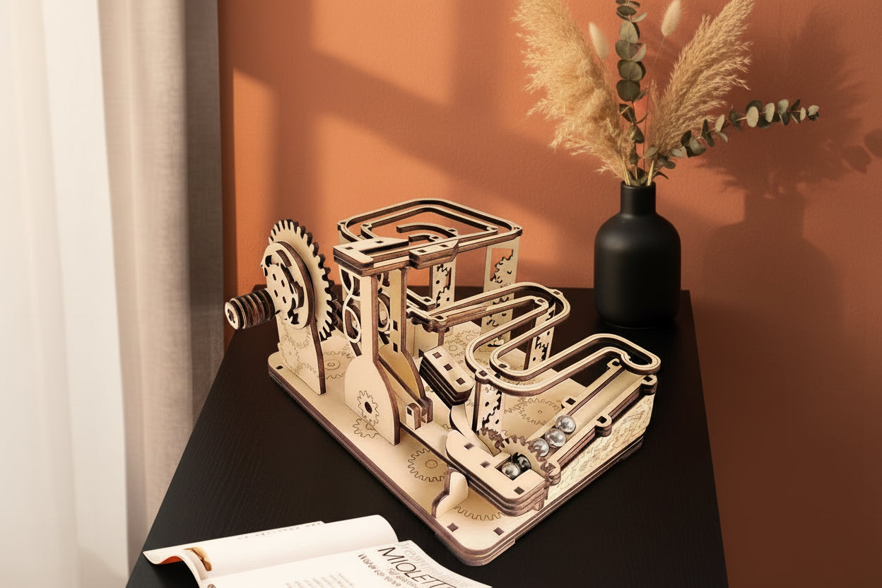 Lance-Pierre Mécanique 3D en Bois | Puzzle DIY Enfants et Adultes | Jouet STEM