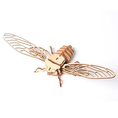 Puzzle 3D en Bois – Cigale | Maquette Insecte Premium DIY