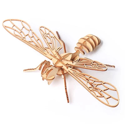 Puzzle 3D en Bois – Abeille | Maquette Insecte Premium DIY