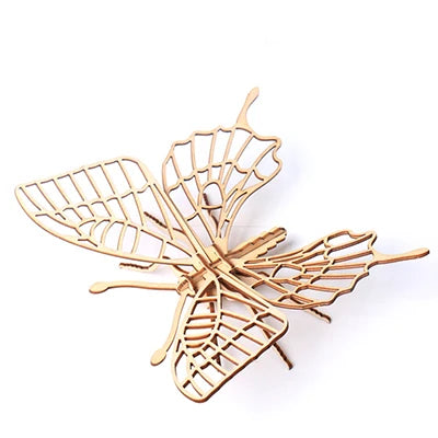 Puzzle 3D en Bois – Papillon | Maquette Insecte Premium DIY