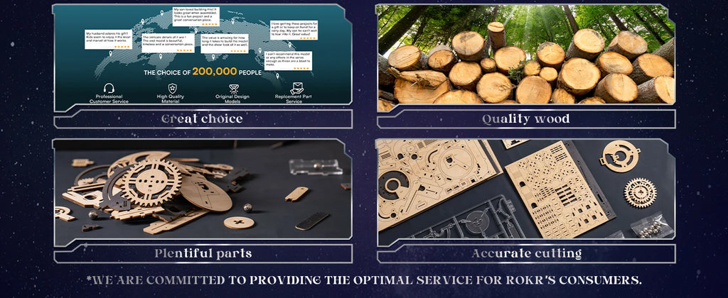 ROBOTIME Rokr Electric Marble Run with Light 3D Puzzle Toys Marble Spaceport - Connect With Night City