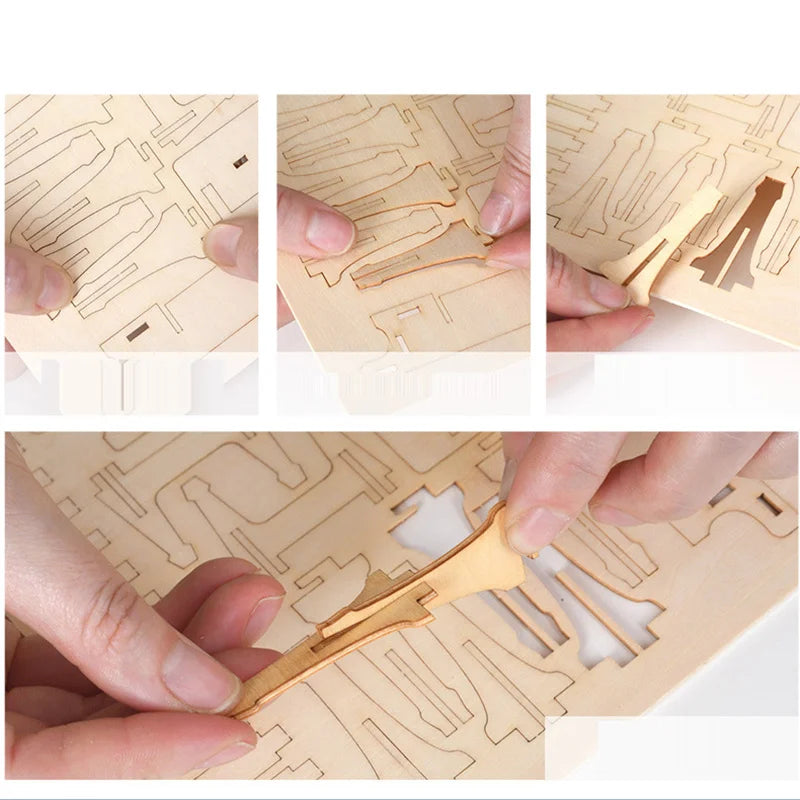 Wagon Train à Vapeur 3D en Bois | Puzzle Mécanique STEM Premium