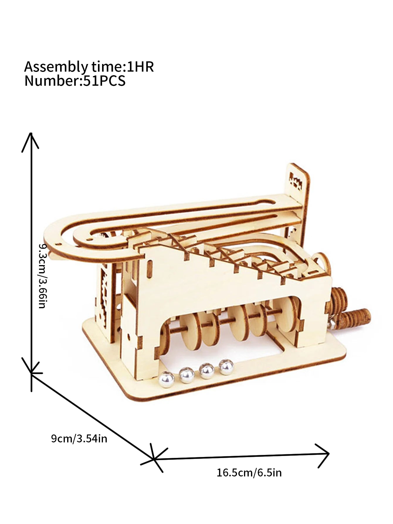 Circuit à Billes Spirale 3D en Bois | Puzzle Mécanique DIY Adultes et enfants| Jeu Construction STEM