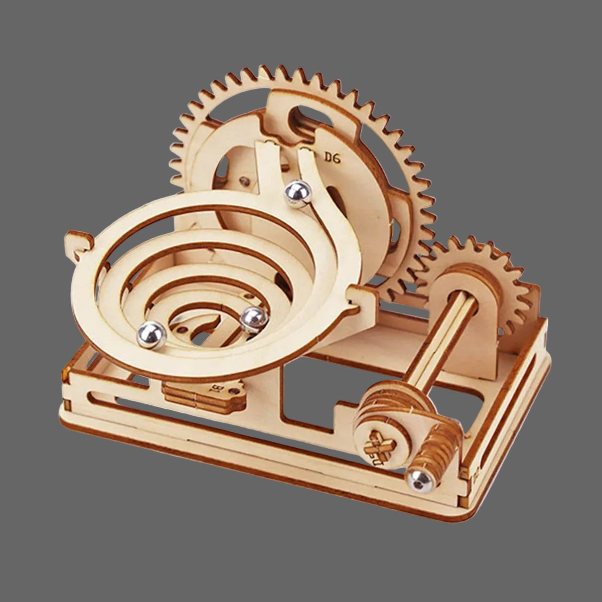Circuit à Billes Spirale 3D en Bois | Puzzle Mécanique DIY Adultes et enfants| Jeu Construction STEM