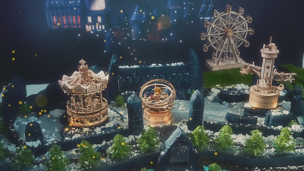 Jardin Secret - Boîte à Musique 3D en Bois Robotime Rokr | Puzzle Mécanique Renaissance 315 Pièces